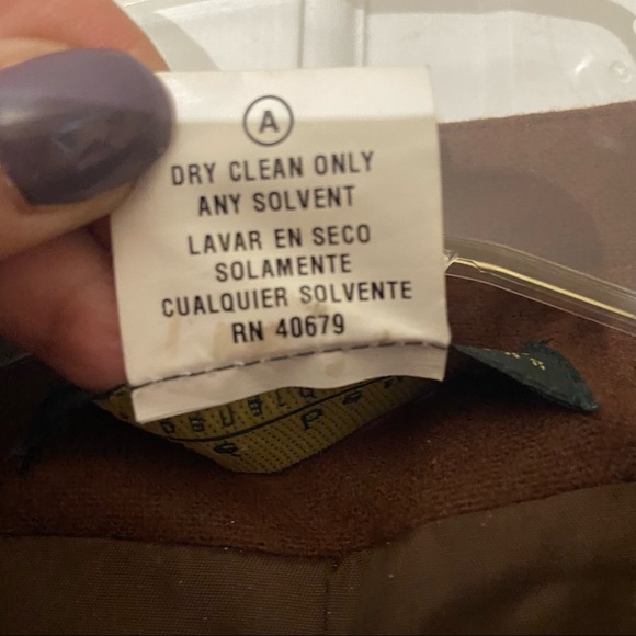 Vintage Harve Bernard wool blend jacket with zippers sz 6 brown shoulder pads - Picture 10 of 15